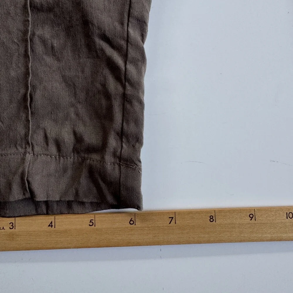 BABATON Errol Ankle Linen Blend Pant Womens‎ XXS Elastic Waist Comfort Beach 2XS